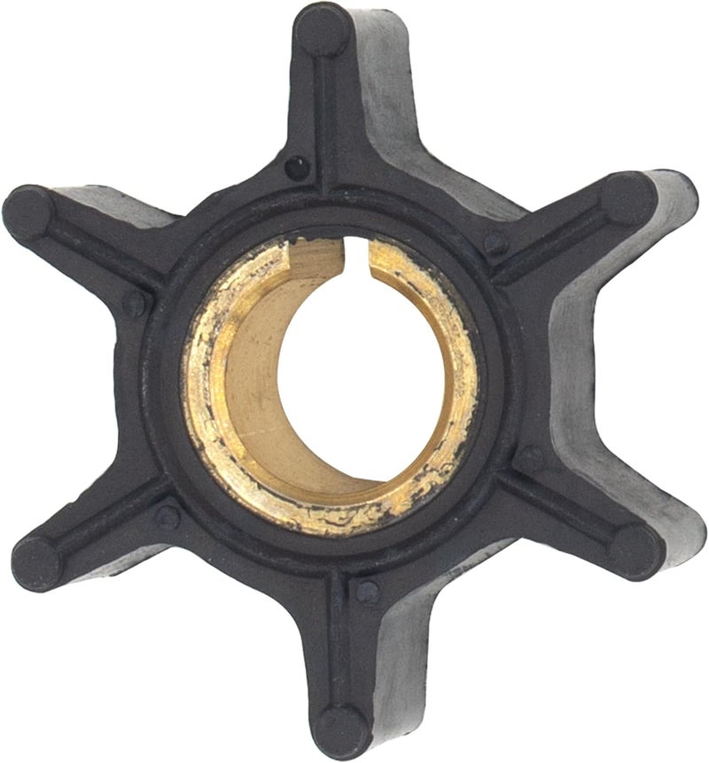 QUICKMARINER 0763735 Boat Water Pump Impeller with Key and Gasket for Johnson Evinrude BRP 5.5-7.5 HP Outboard Motors replaces 763735 387361 Sierra 18-3090 Marine Engine - Image 2